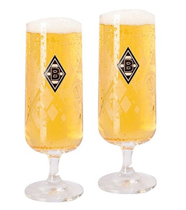 Borussia Mönchengladbach Pilsner Glasses Successes Set of 2 on Sale